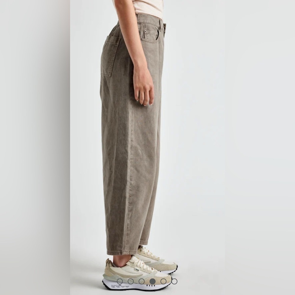 NWT SPLENDID Carson Barrel Leg Pant in Tawny Cappuccino Khaki Size XS - Picture 5 of 10